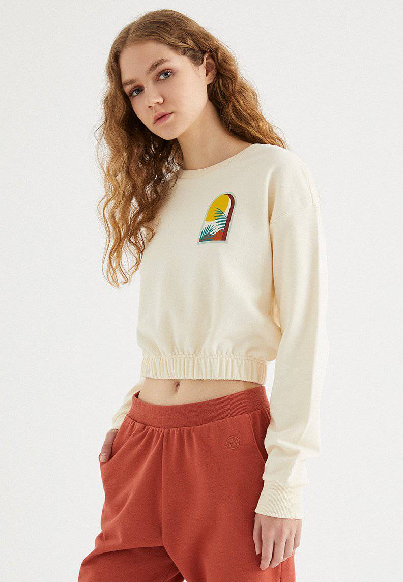VIEW CROP SWEAT - Sweatshirt - Westmark London EU(TR) Store Organik Pamuklu Sürdürülebilir Moda
