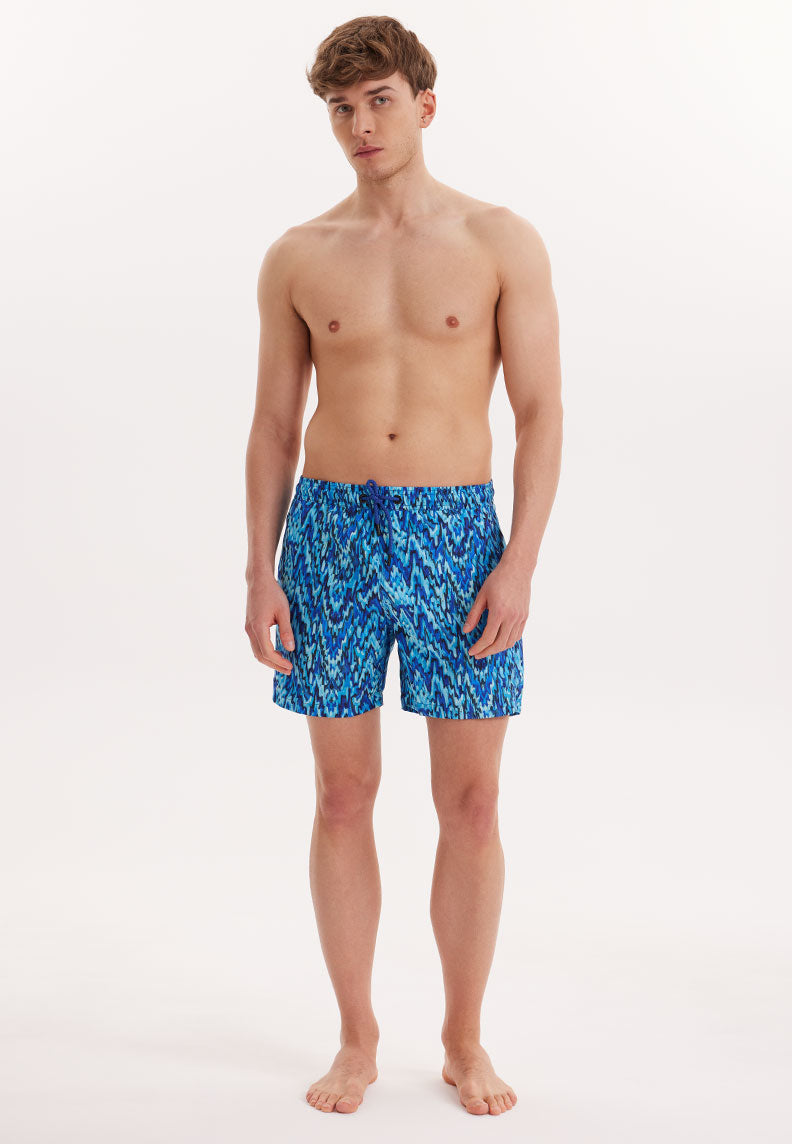 WMPATTERN PRINT SWIM SHORTS in Blue AOP - Swim Shorts - Westmark London EU(TR) Store Organik Pamuklu Sürdürülebilir Moda