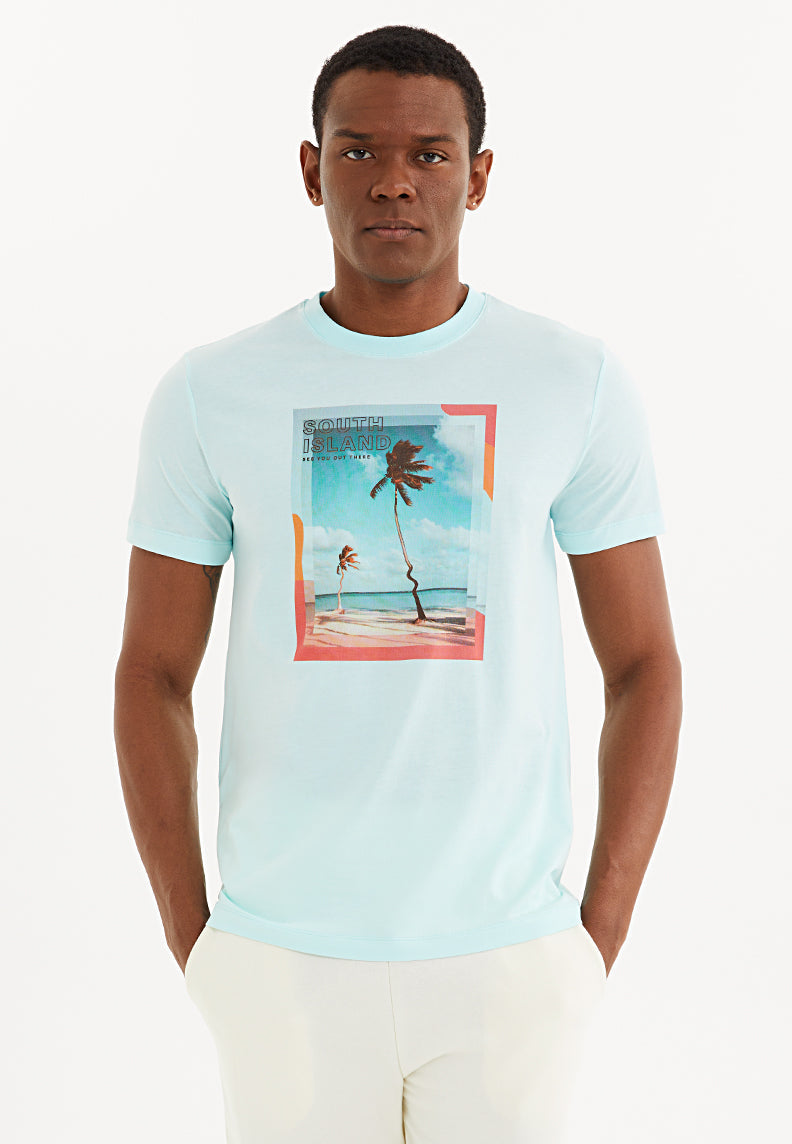 SOUTH ISLAND COLLAGE TEE in Spun Sugar - T-Shirt - Westmark London EU(TR) Store Organik Pamuklu Sürdürülebilir Moda