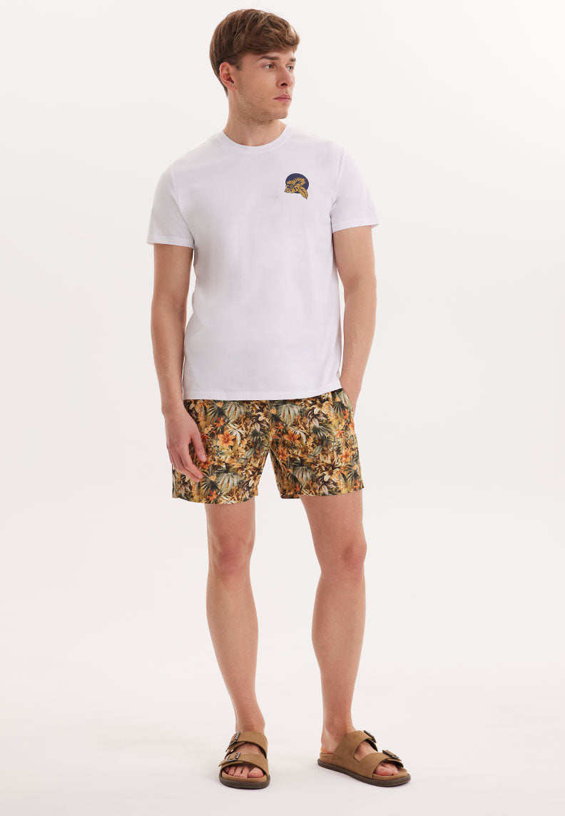 WMCHEST LEAF TEE in White - T-Shirt - Westmark London EU(TR) Store Organik Pamuklu Sürdürülebilir Moda