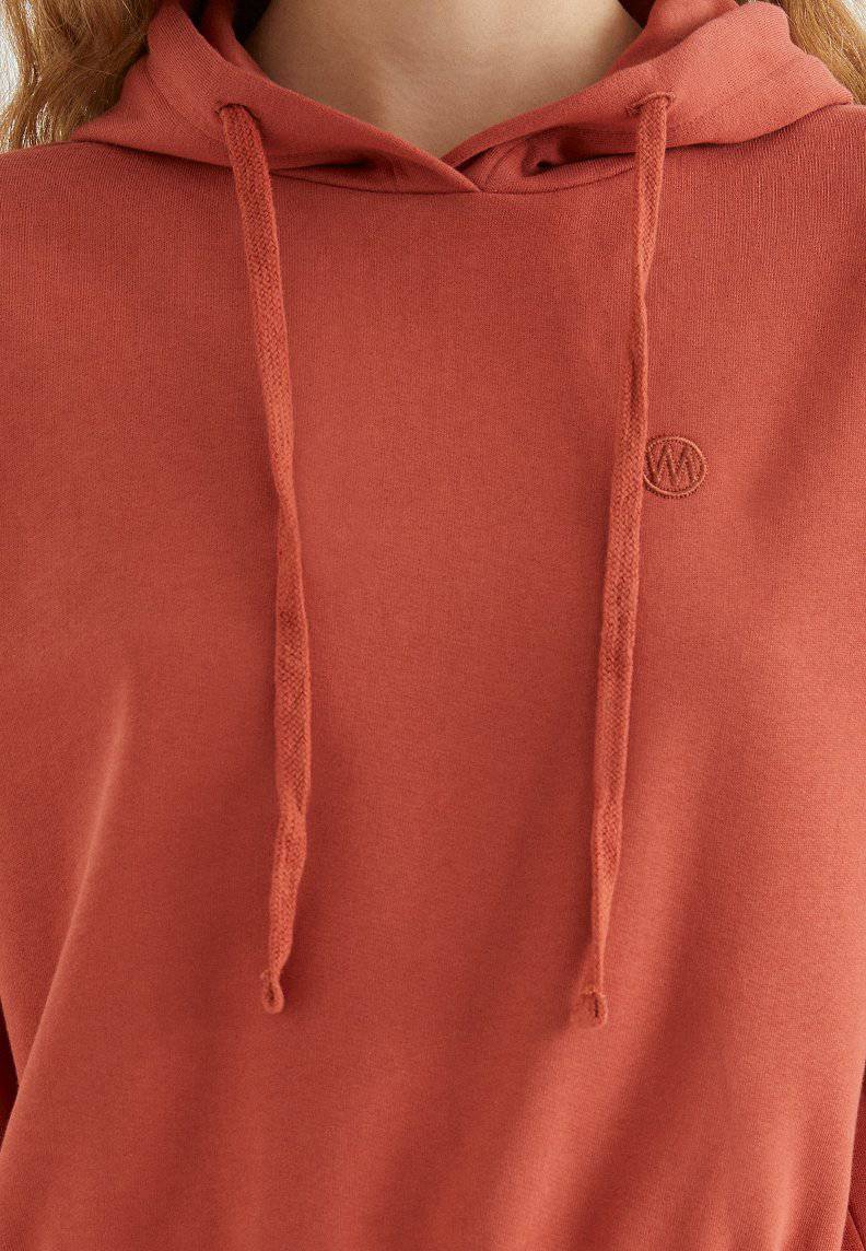 ENJOY CROPPED HOODIE in Ketchup - Sweatshirt - Westmark London EU(TR) Store Organik Pamuklu Sürdürülebilir Moda