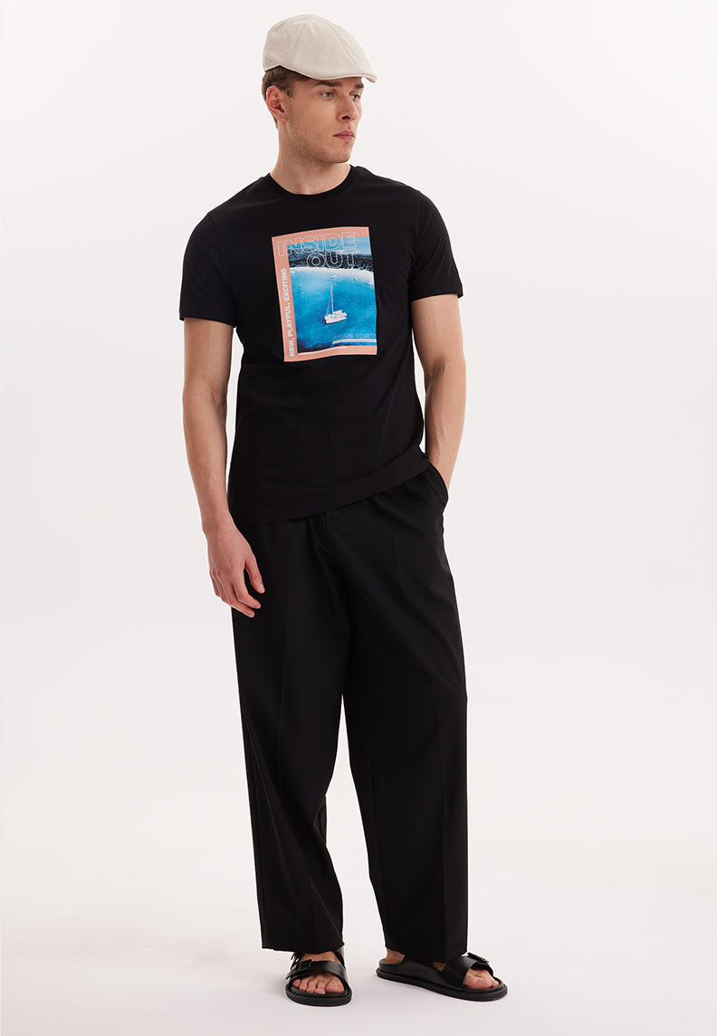 WMCOLLAGE MOMENT TEE in Black - T-Shirt - Westmark London EU(TR) Store Organik Pamuklu Sürdürülebilir Moda