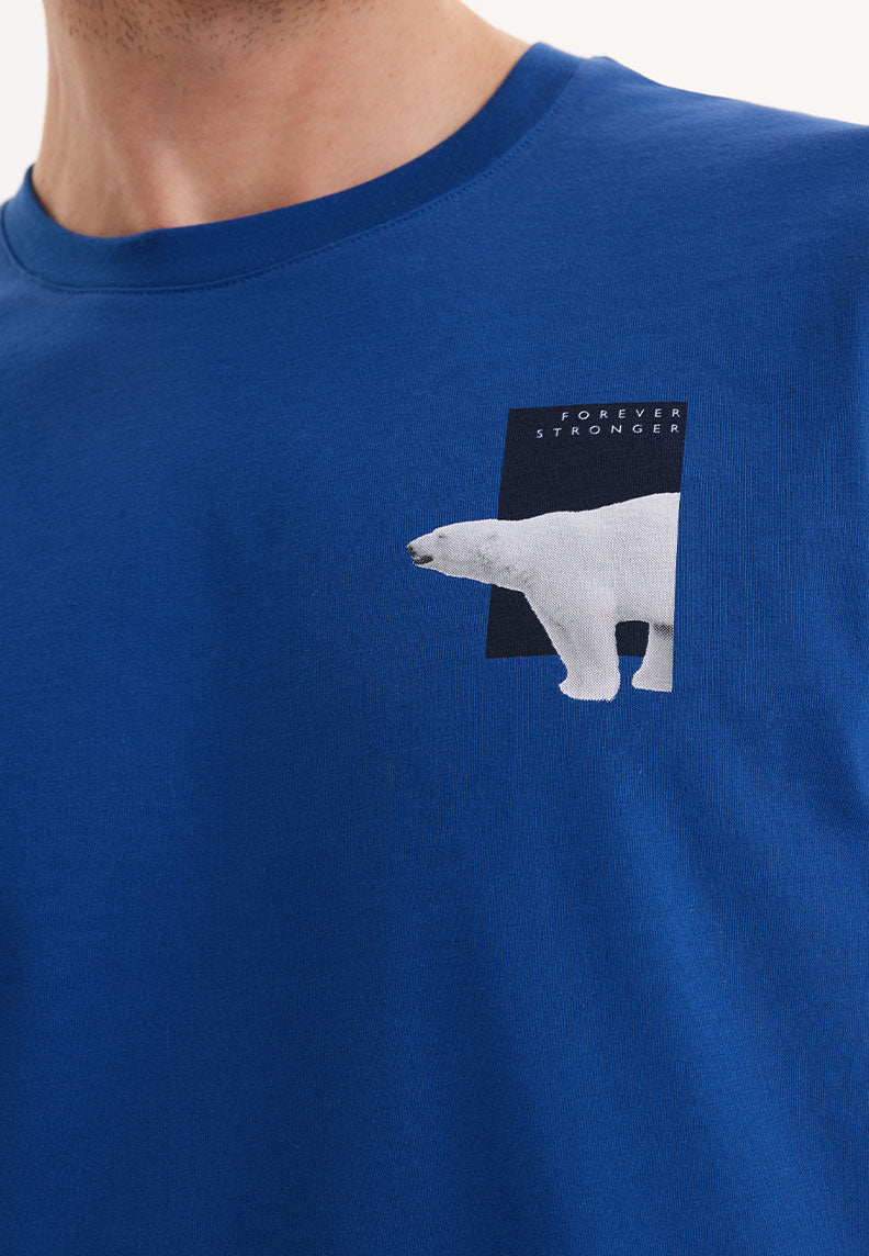 WMFOREVER TEE in Blue Quartz - T-Shirt - Westmark London EU(TR) Store Organik Pamuklu Sürdürülebilir Moda