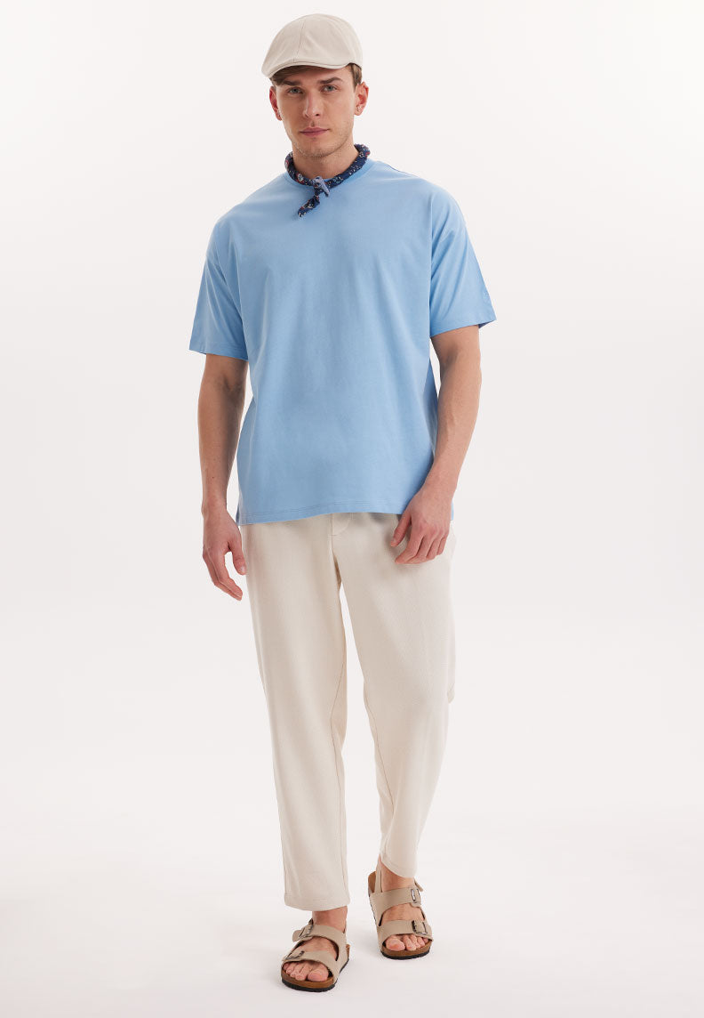 ESSENTIALS OVERSIZED TEE in Blissful Blue - T-Shirt - Westmark London EU(TR) Store Organik Pamuklu Sürdürülebilir Moda