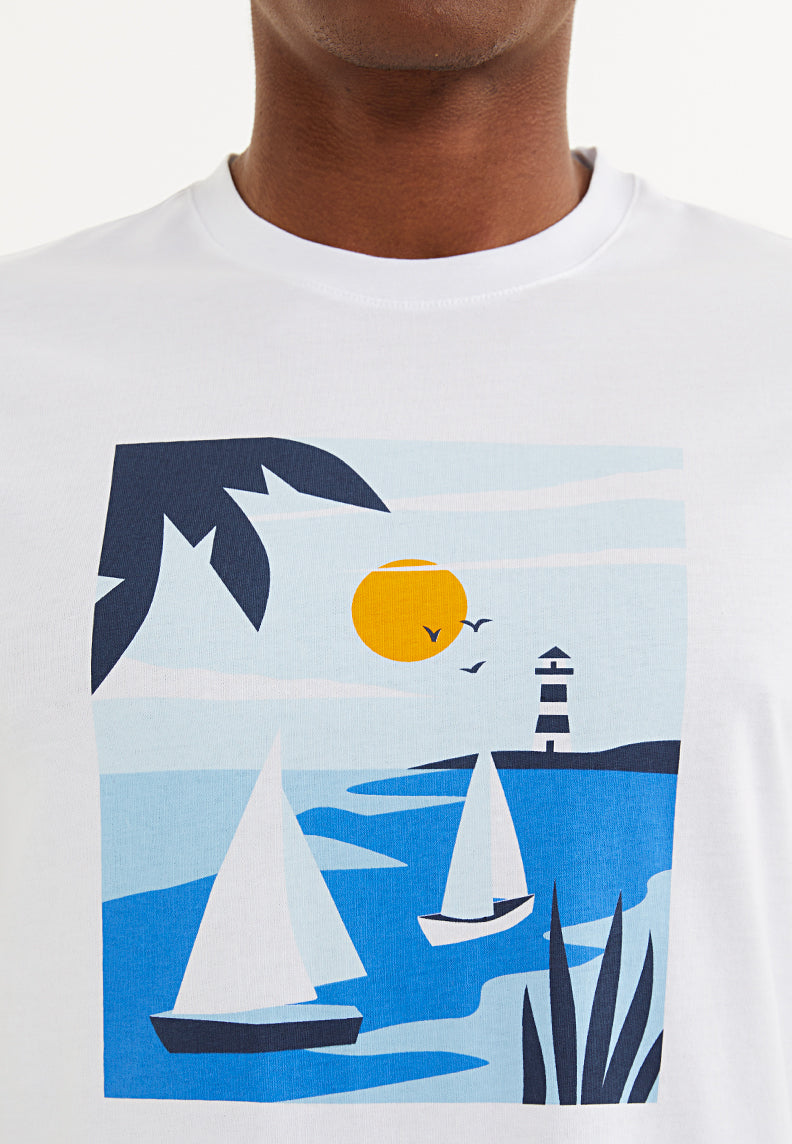 LIGHTHOUSE TEE - T-Shirt - Westmark London EU(TR) Store Organik Pamuklu Sürdürülebilir Moda