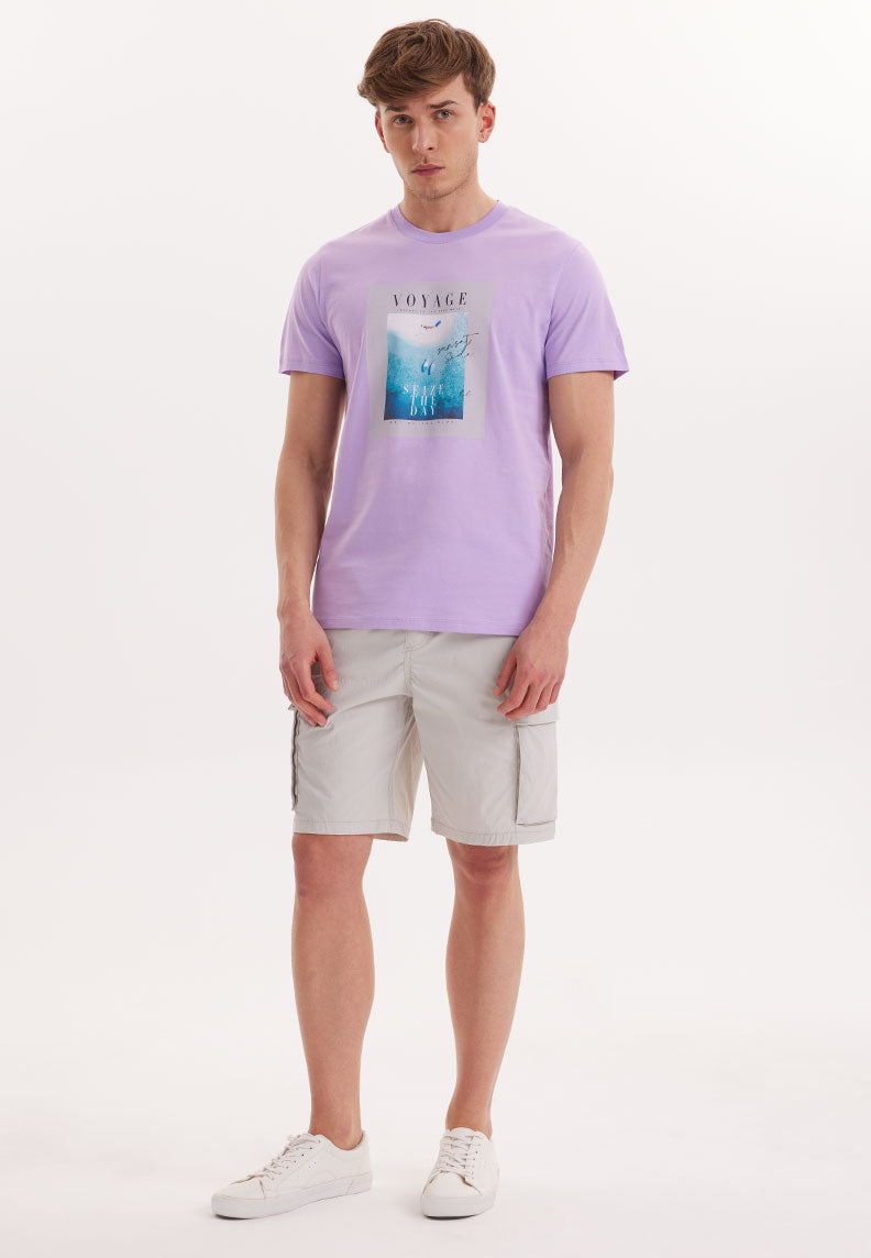 WMCOLLAGE VOYAGE TEE in Lilac Breeze - T-Shirt - Westmark London EU(TR) Store Organik Pamuklu Sürdürülebilir Moda