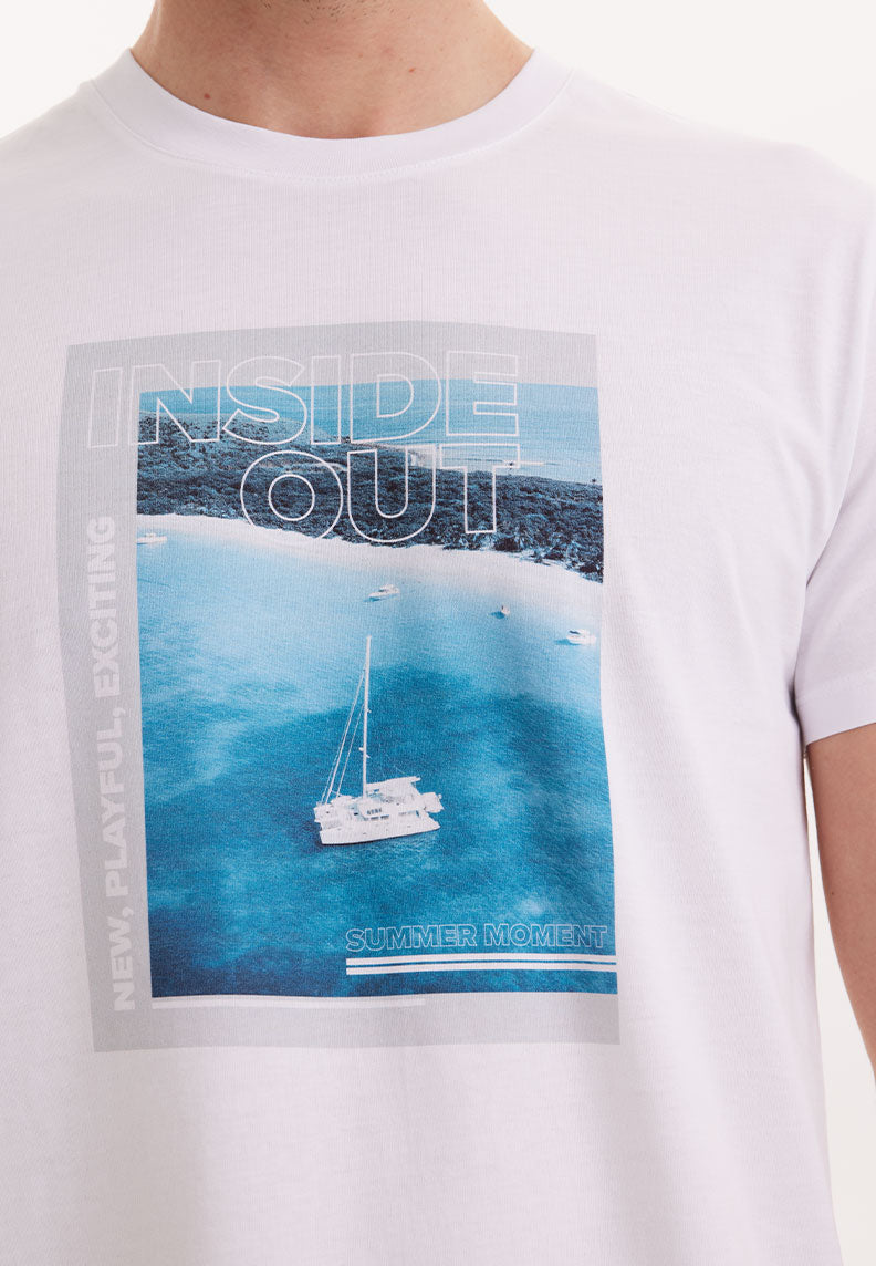 WMCOLLAGE MOMENT TEE in White - T-Shirt - Westmark London EU(TR) Store Organik Pamuklu Sürdürülebilir Moda