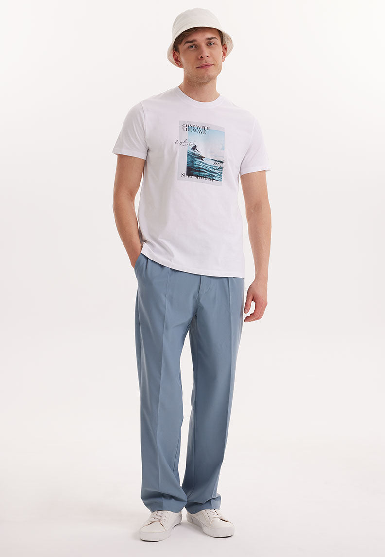 WMCOLLAGE WAVE TEE in White - T-Shirt - Westmark London EU(TR) Store Organik Pamuklu Sürdürülebilir Moda
