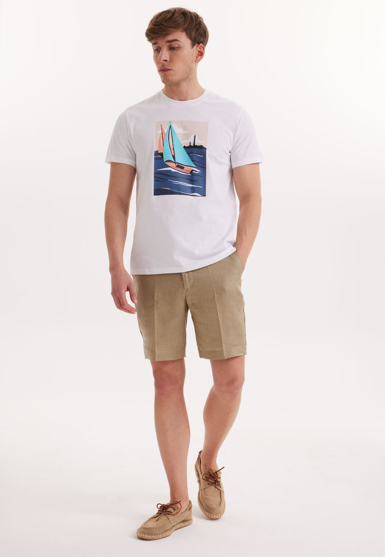 WMVIEW SAIL TEE in White - T-Shirt - Westmark London EU(TR) Store Organik Pamuklu Sürdürülebilir Moda