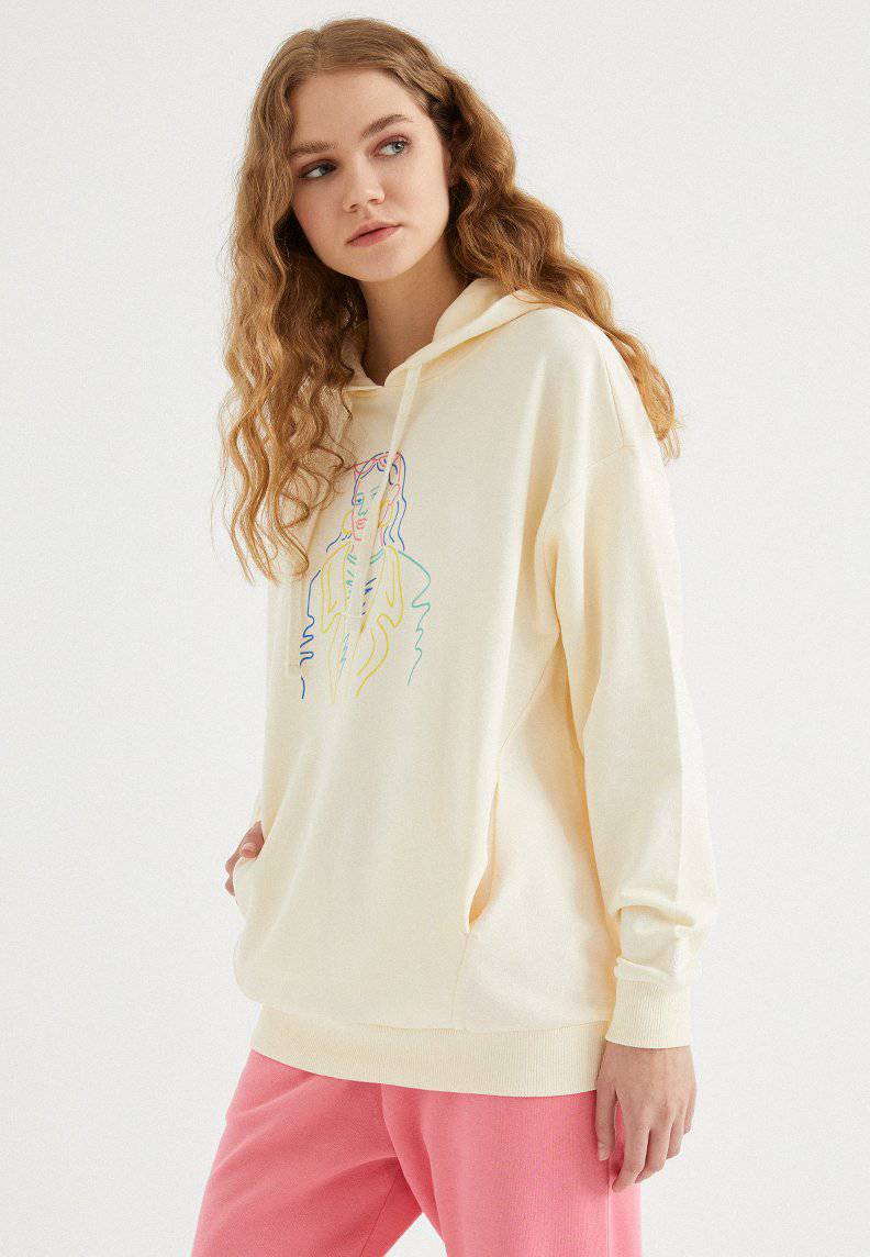 COLOURFUL WOMEN HOODIE w/POCKET - Sweatshirt - Westmark London EU(TR) Store Organik Pamuklu Sürdürülebilir Moda