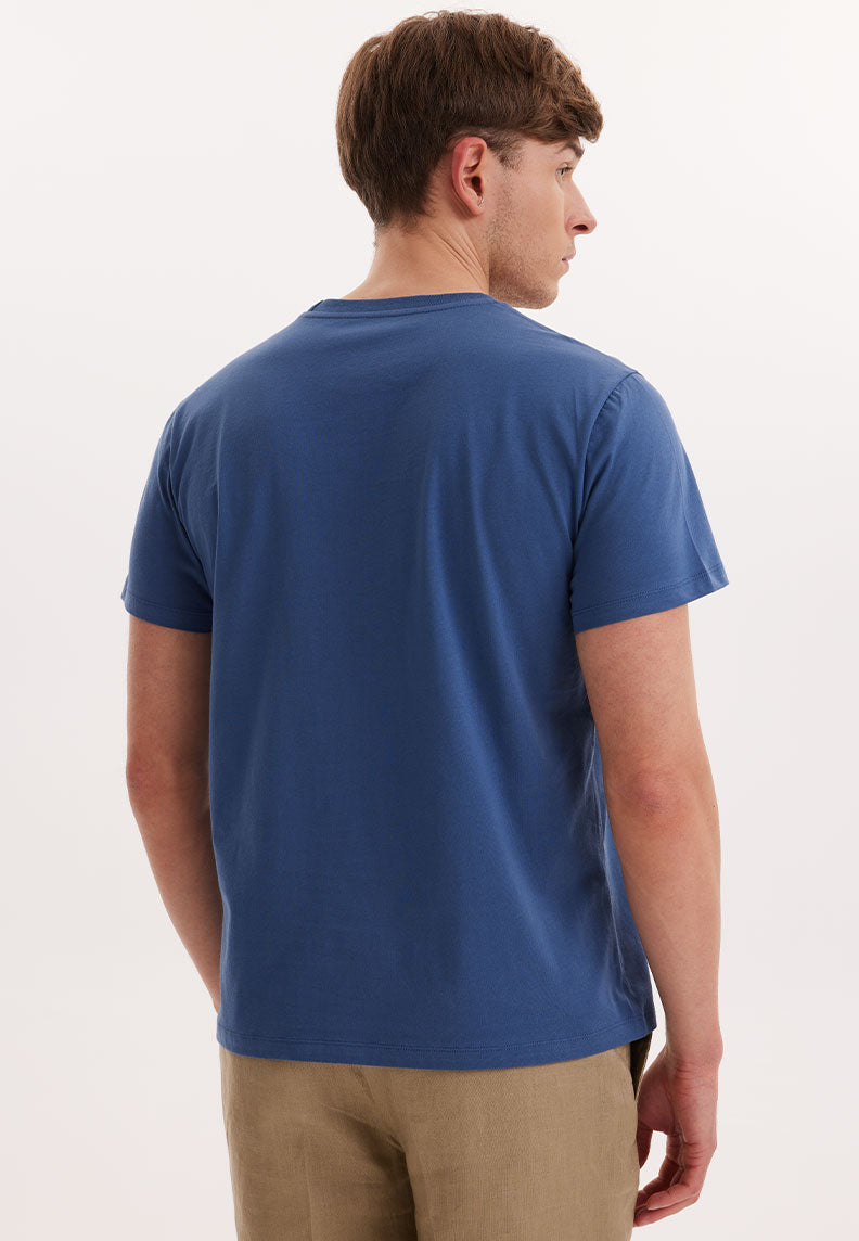 WMVIEW PALM TEE in Dark Denim - T-Shirt - Westmark London EU(TR) Store Organik Pamuklu Sürdürülebilir Moda