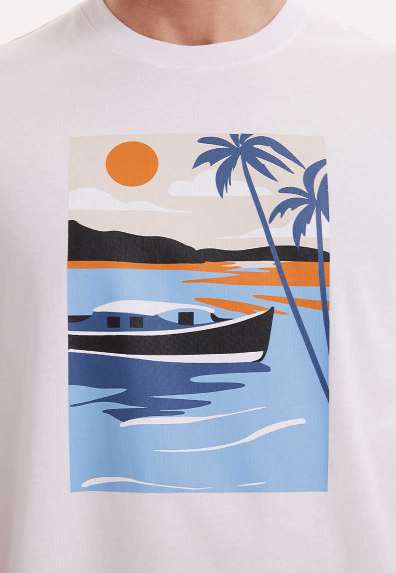 WMVIEW BOAT TEE in White - T-Shirt - Westmark London EU(TR) Store Organik Pamuklu Sürdürülebilir Moda