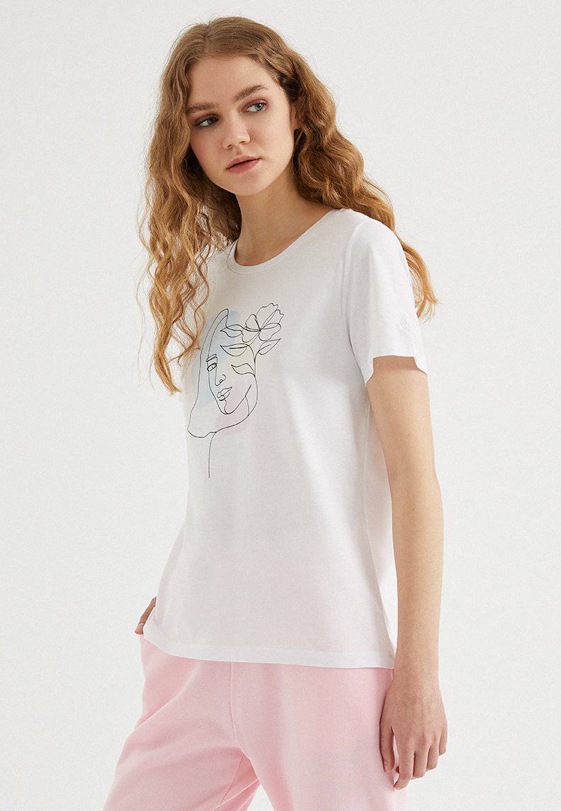 WATERCOLOUR BLOOM TEE - T-Shirt - Westmark London EU(TR) Store Organik Pamuklu Sürdürülebilir Moda
