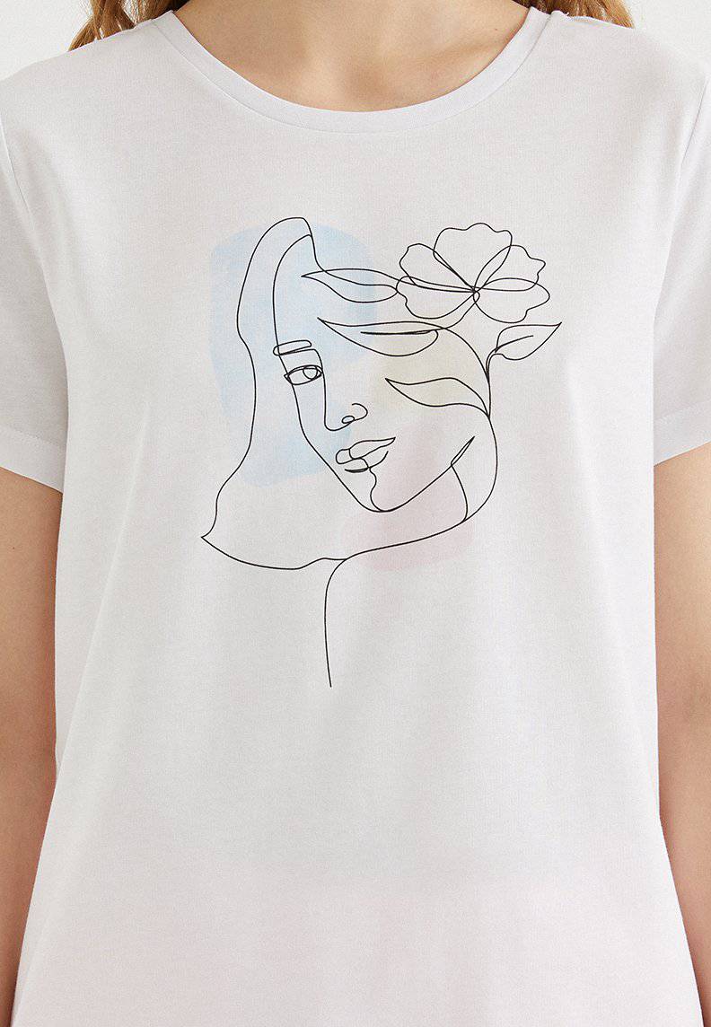 WATERCOLOUR BLOOM TEE - T-Shirt - Westmark London EU(TR) Store Organik Pamuklu Sürdürülebilir Moda