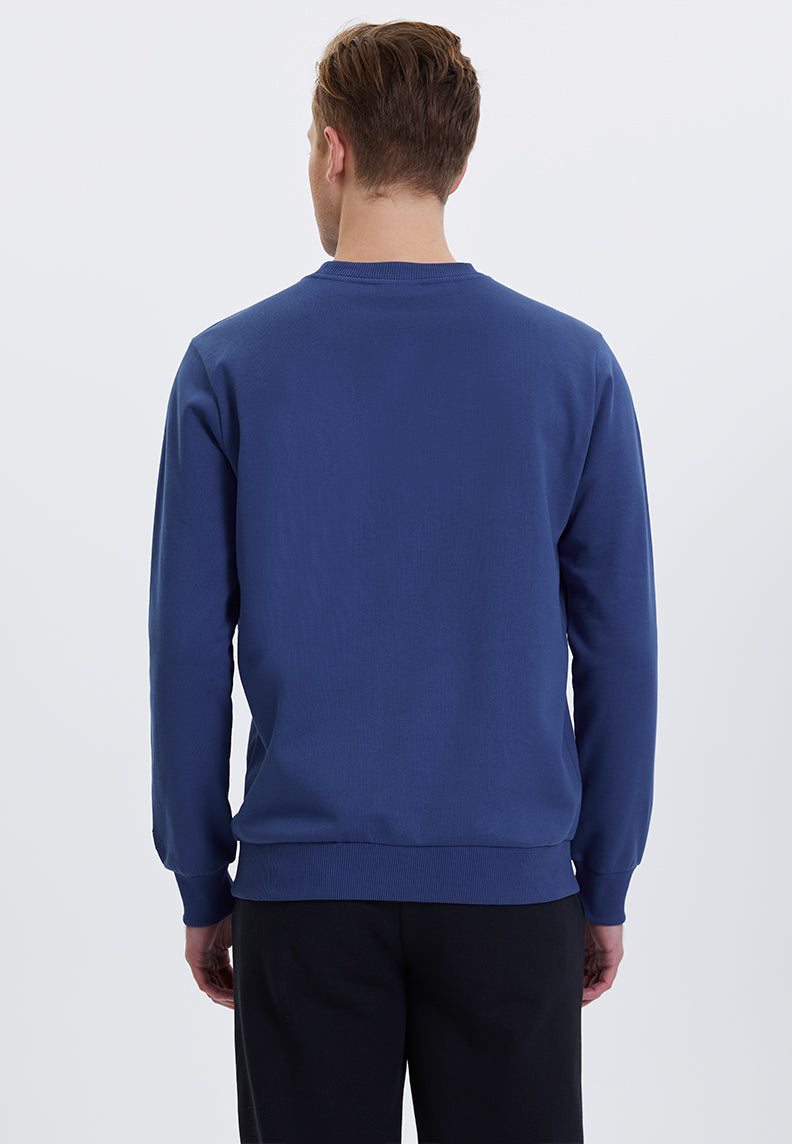 WMSLOGAN PLANT SWEAT in Blue Quartz - Sweatshirt - Westmark London EU(TR) Store Organik Pamuklu Sürdürülebilir Moda