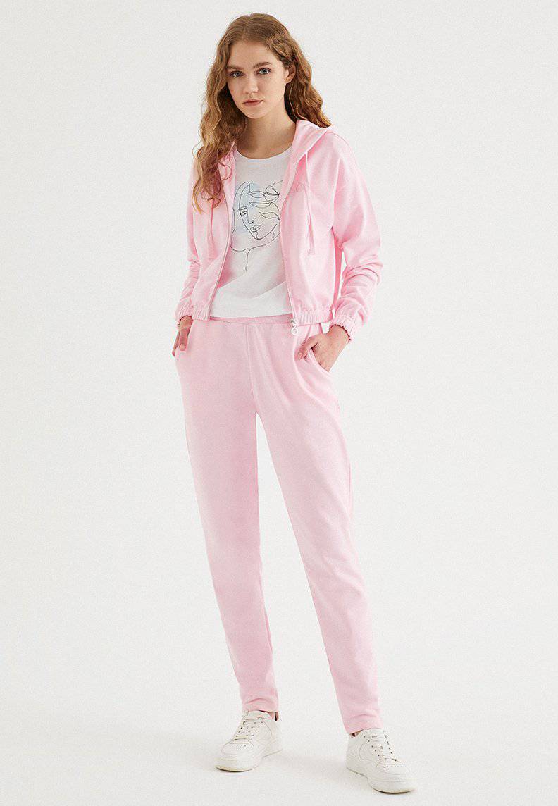 ENJOY CROPPED ZIP HOODE in Rose Shadow - Sweatshirt - Westmark London EU(TR) Store Organik Pamuklu Sürdürülebilir Moda