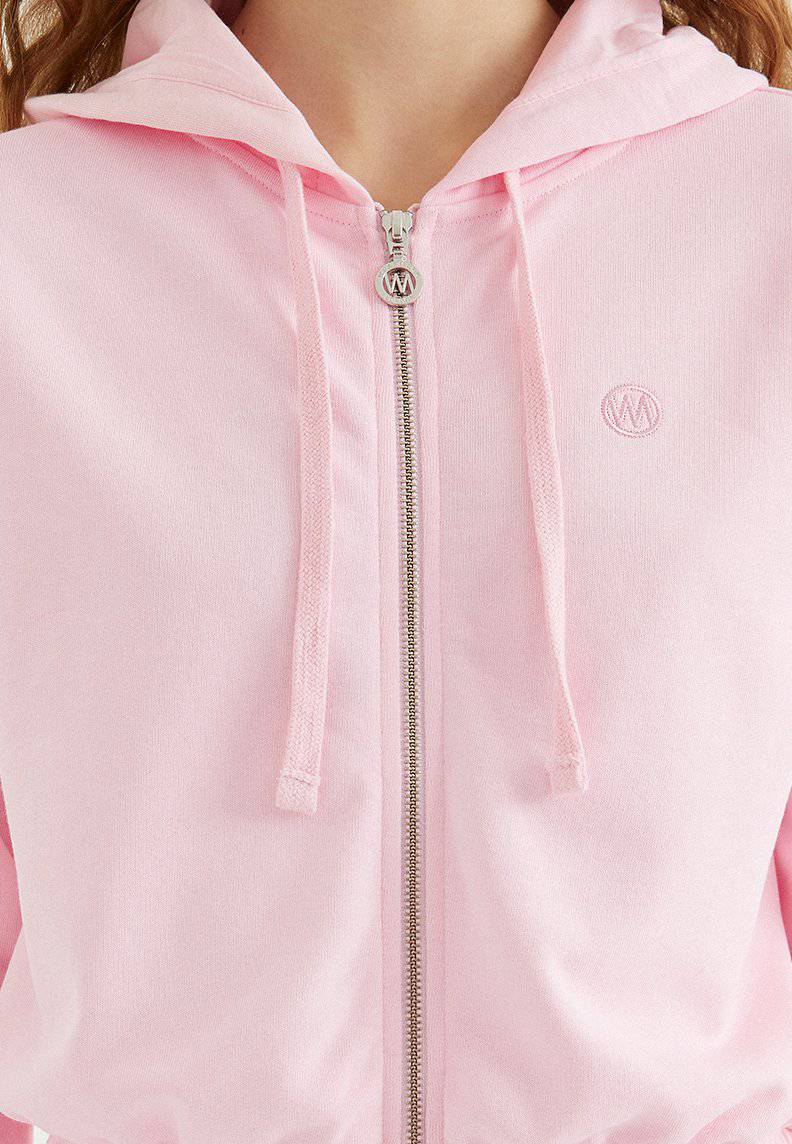 ENJOY CROPPED ZIP HOODE in Rose Shadow - Sweatshirt - Westmark London EU(TR) Store Organik Pamuklu Sürdürülebilir Moda