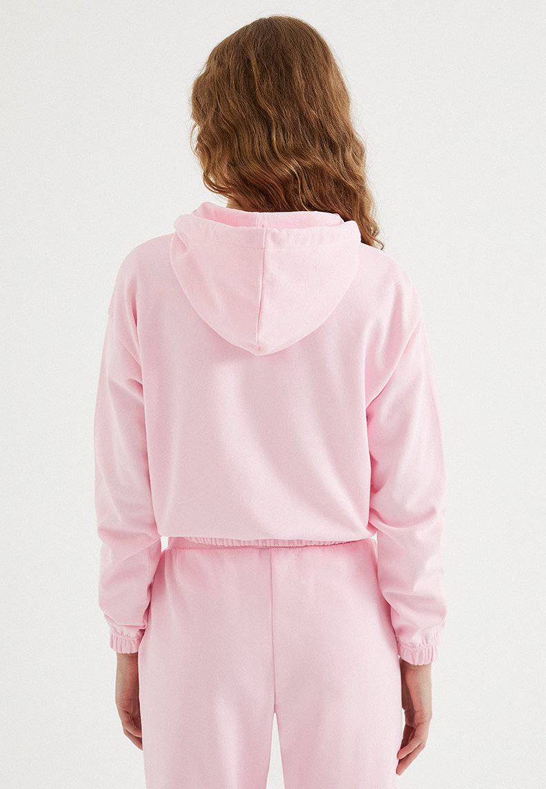 ENJOY CROPPED ZIP HOODE in Rose Shadow - Sweatshirt - Westmark London EU(TR) Store Organik Pamuklu Sürdürülebilir Moda