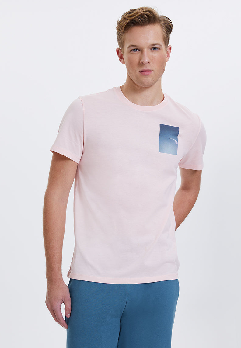 WMALONE FLY TEE in Strawberry Cream - T-Shirt - Westmark London EU(TR) Store Organik Pamuklu Sürdürülebilir Moda