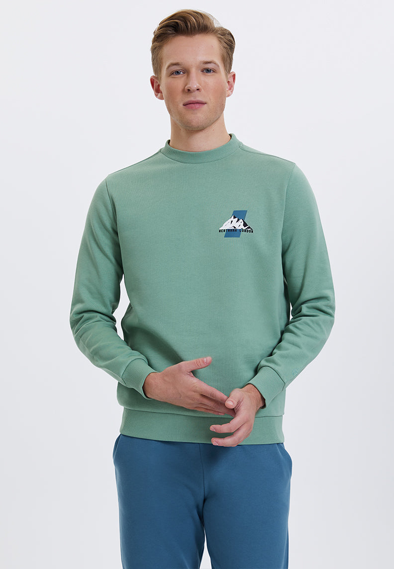 WMWINTER HILL SWEAT in Hedge Green - Sweatshirt - Westmark London EU(TR) Store Organik Pamuklu Sürdürülebilir Moda