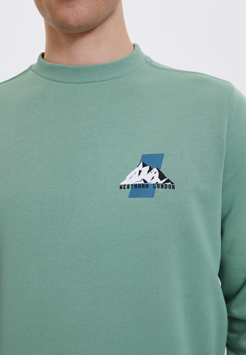 WMWINTER HILL SWEAT in Hedge Green - Sweatshirt - Westmark London EU(TR) Store Organik Pamuklu Sürdürülebilir Moda