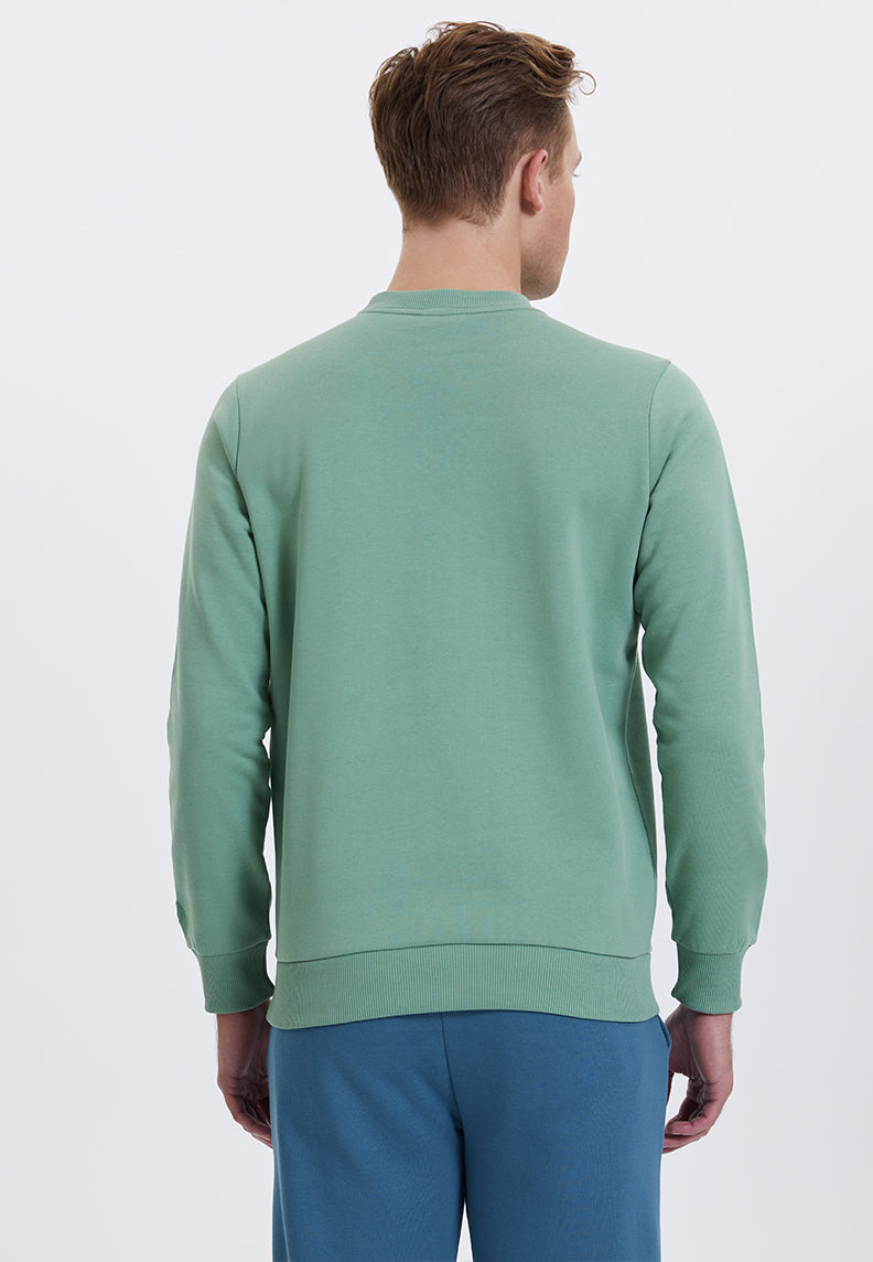 WMWINTER HILL SWEAT in Hedge Green - Sweatshirt - Westmark London EU(TR) Store Organik Pamuklu Sürdürülebilir Moda