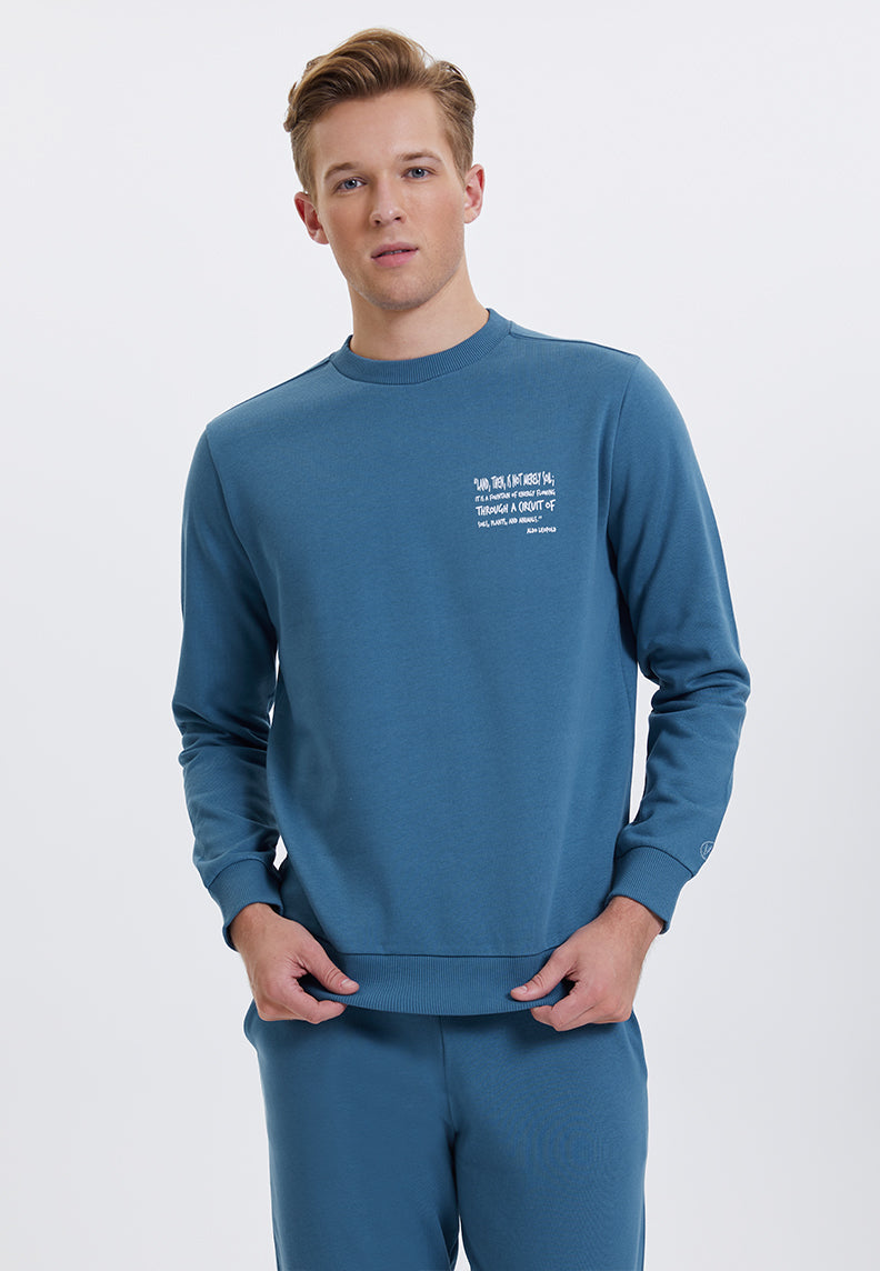 WMSLOGAN SOIL SWEAT in Midnight – Sweatshirt - Westmark London EU(TR) Store Organik Pamuklu Sürdürülebilir Moda