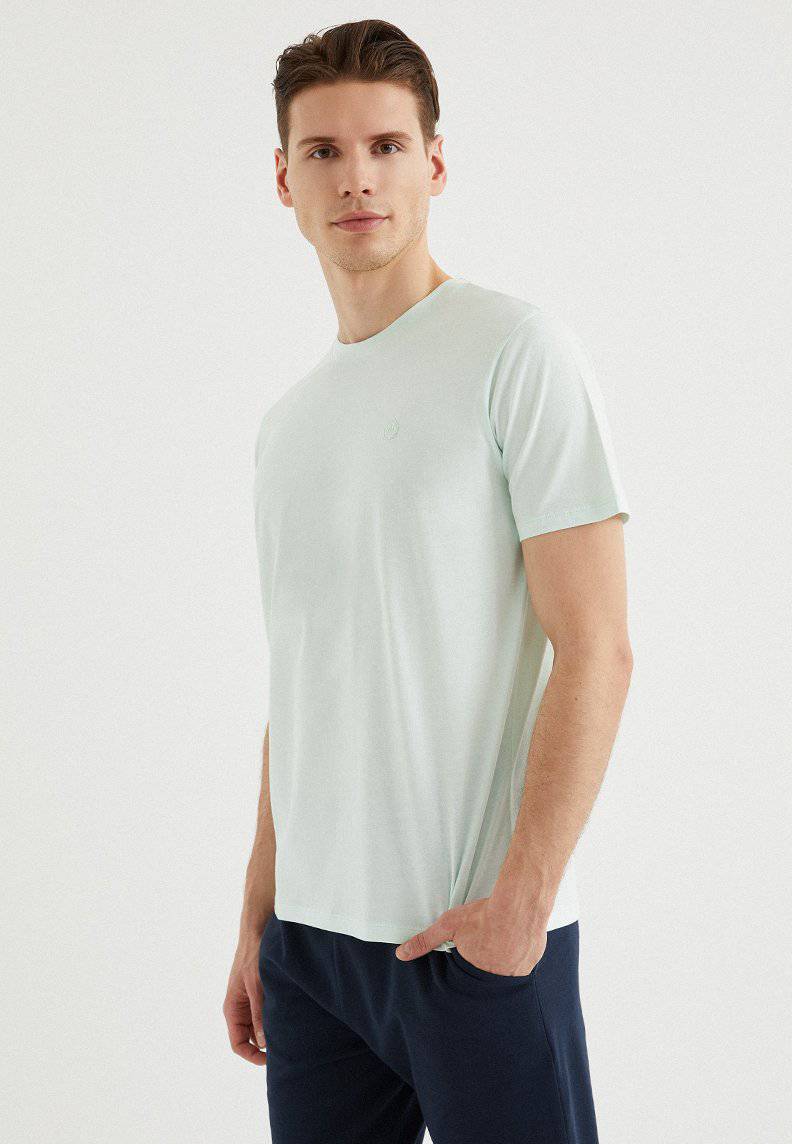 VITAL O-NECK TEE in Blue Glass - T-Shirt - Westmark London EU(TR) Store Organik Pamuklu Sürdürülebilir Moda