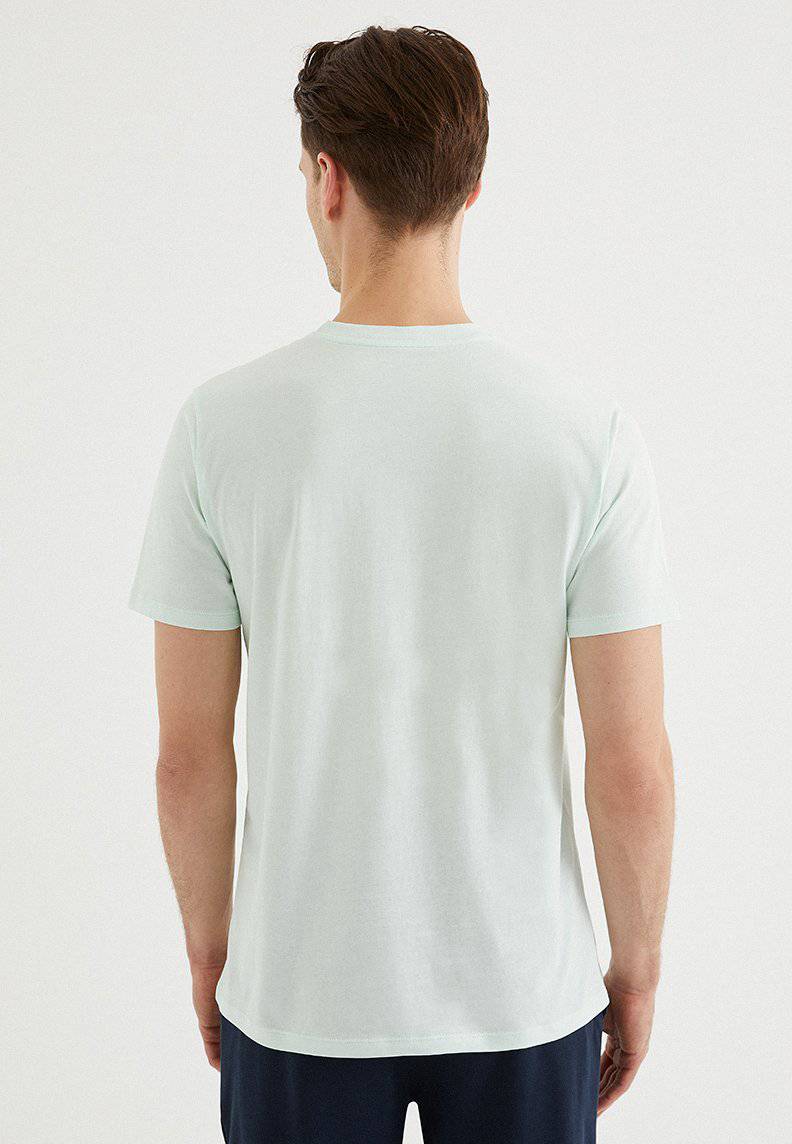 VITAL O-NECK TEE in Blue Glass - T-Shirt - Westmark London EU(TR) Store Organik Pamuklu Sürdürülebilir Moda
