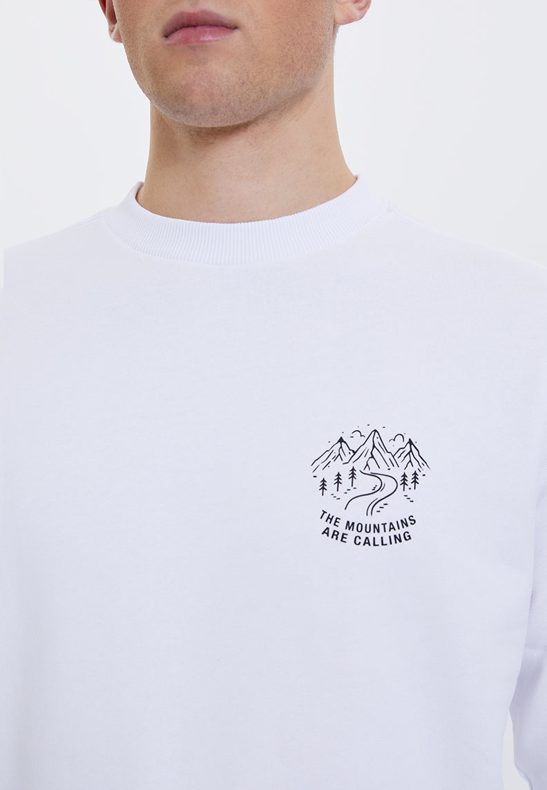 WMLINE CALL SWEAT in White - Sweatshirt - Westmark London EU(TR) Store Organik Pamuklu Sürdürülebilir Moda