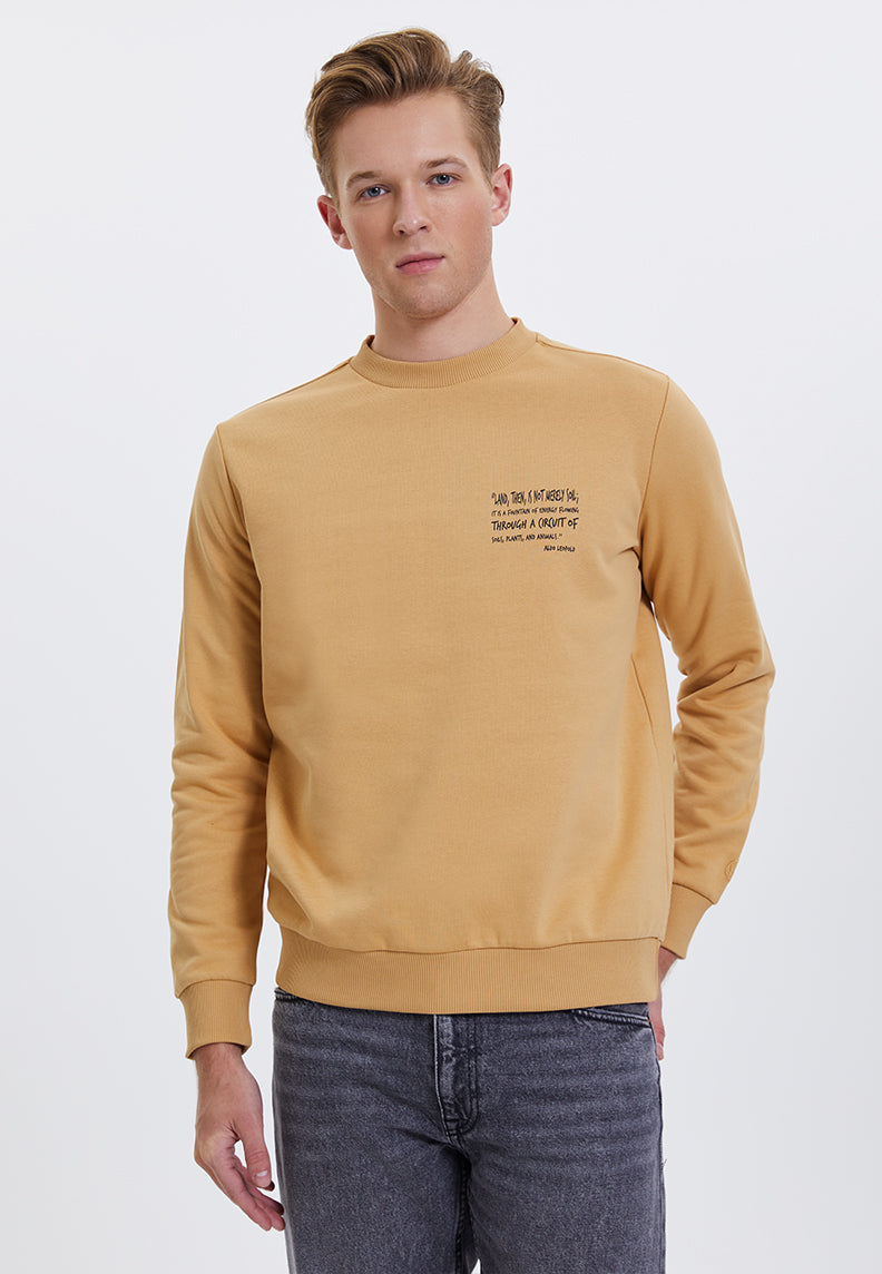 WMSLOGAN SOIL SWEAT in Iced Coffee– Sweatshirt - Westmark London EU(TR) Store Organik Pamuklu Sürdürülebilir Moda