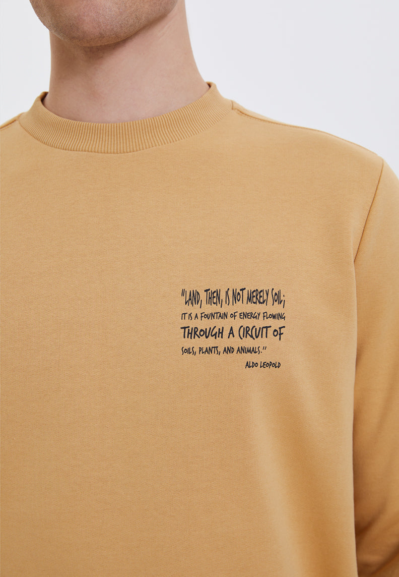WMSLOGAN SOIL SWEAT in Iced Coffee– Sweatshirt - Westmark London EU(TR) Store Organik Pamuklu Sürdürülebilir Moda