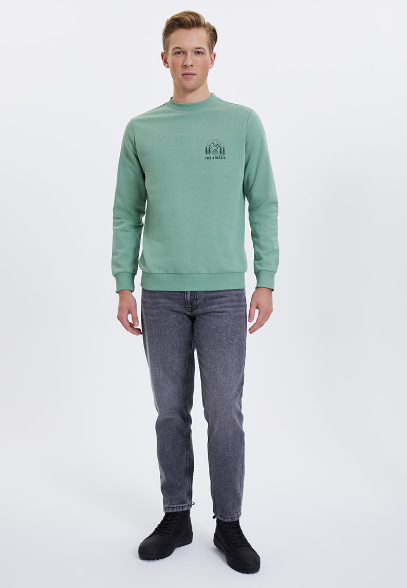 WMLINE BREATH SWEAT in Hedge Green - Sweatshirt - Westmark London EU(TR) Store Organik Pamuklu Sürdürülebilir Moda