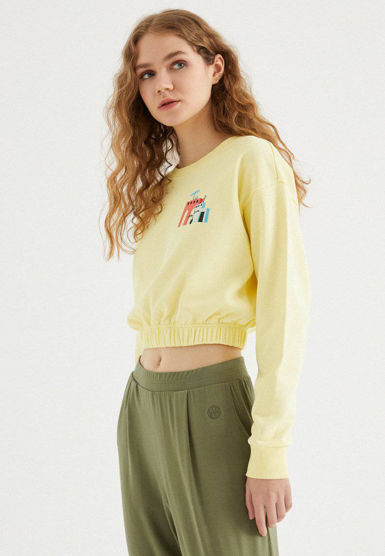 PARASOL CROP SWEAT - Sweatshirt - Westmark London EU(TR) Store Organik Pamuklu Sürdürülebilir Moda