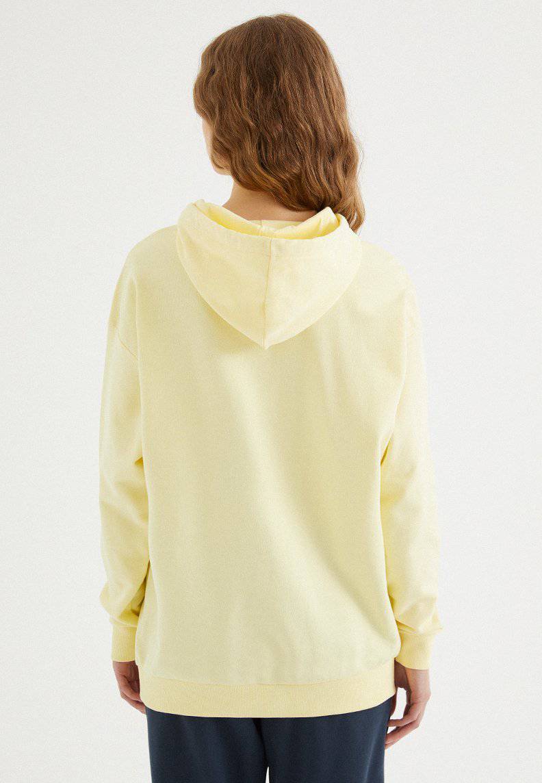 ENJOY OVERSIZE HOODIE w/POCKET in French Vanilla - Sweatshirt - Westmark London EU(TR) Store Organik Pamuklu Sürdürülebilir Moda