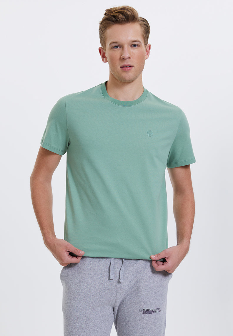 VITAL O-NECK TEE in Hedge Green - T-Shirt – Westmark London EU(TR) Store Organik Pamuklu Sürdürülebilir Moda