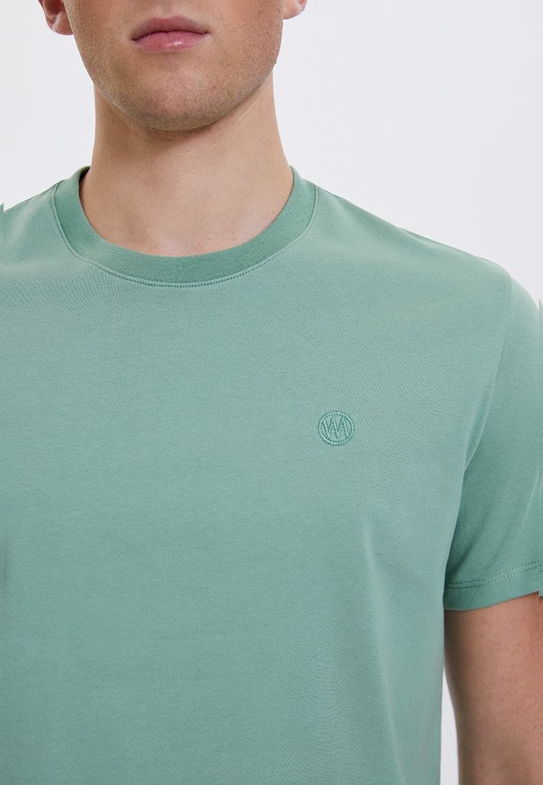 VITAL O-NECK TEE in Hedge Green - T-Shirt – Westmark London EU(TR) Store Organik Pamuklu Sürdürülebilir Moda