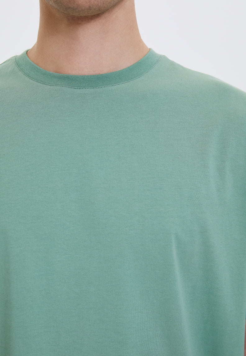 ESSENTIALS OVERSIZED TEE in Hedge Green - T-Shirt – Westmark London EU(TR) Store Organik Pamuklu Sürdürülebilir Moda