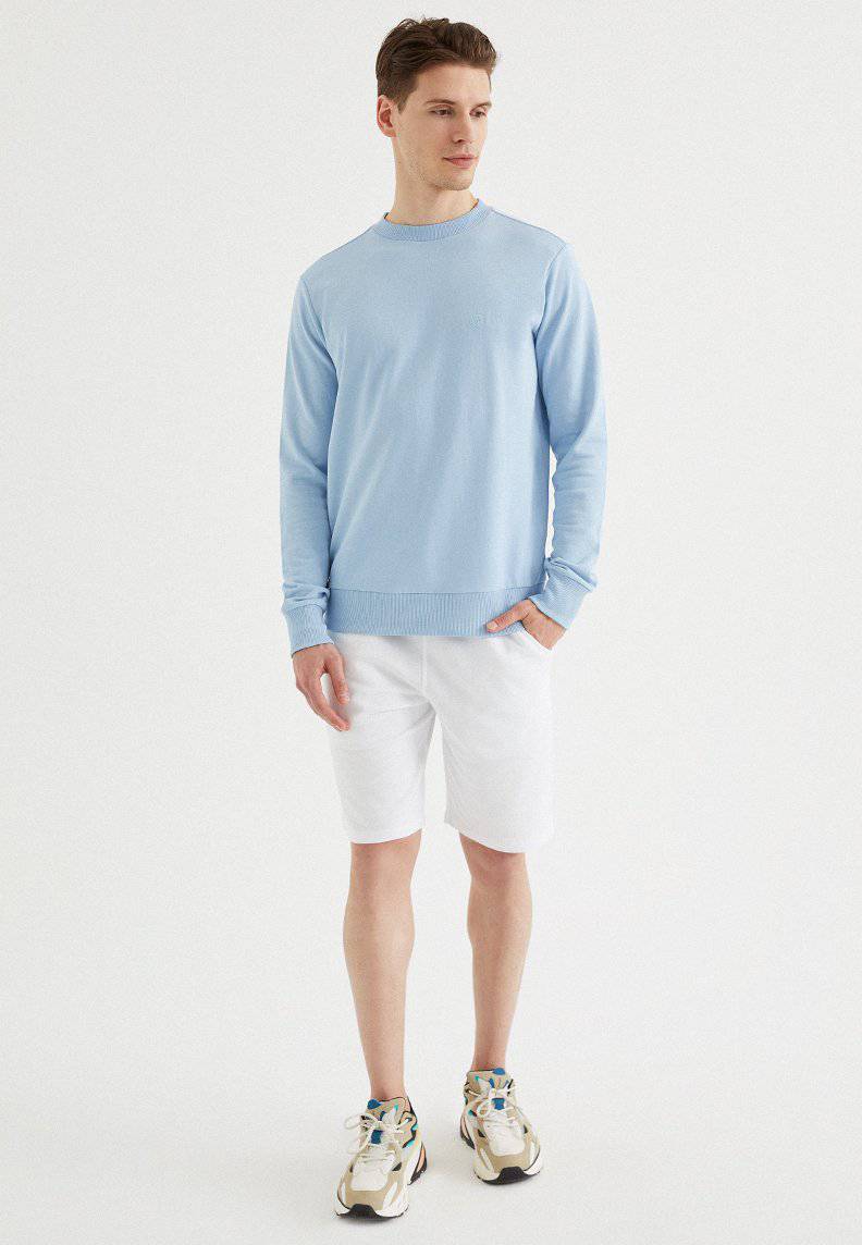 CORE O-NECK SWEAT in Powder Blue - Sweatshirt - Westmark London EU(TR) Store Organik Pamuklu Sürdürülebilir Moda