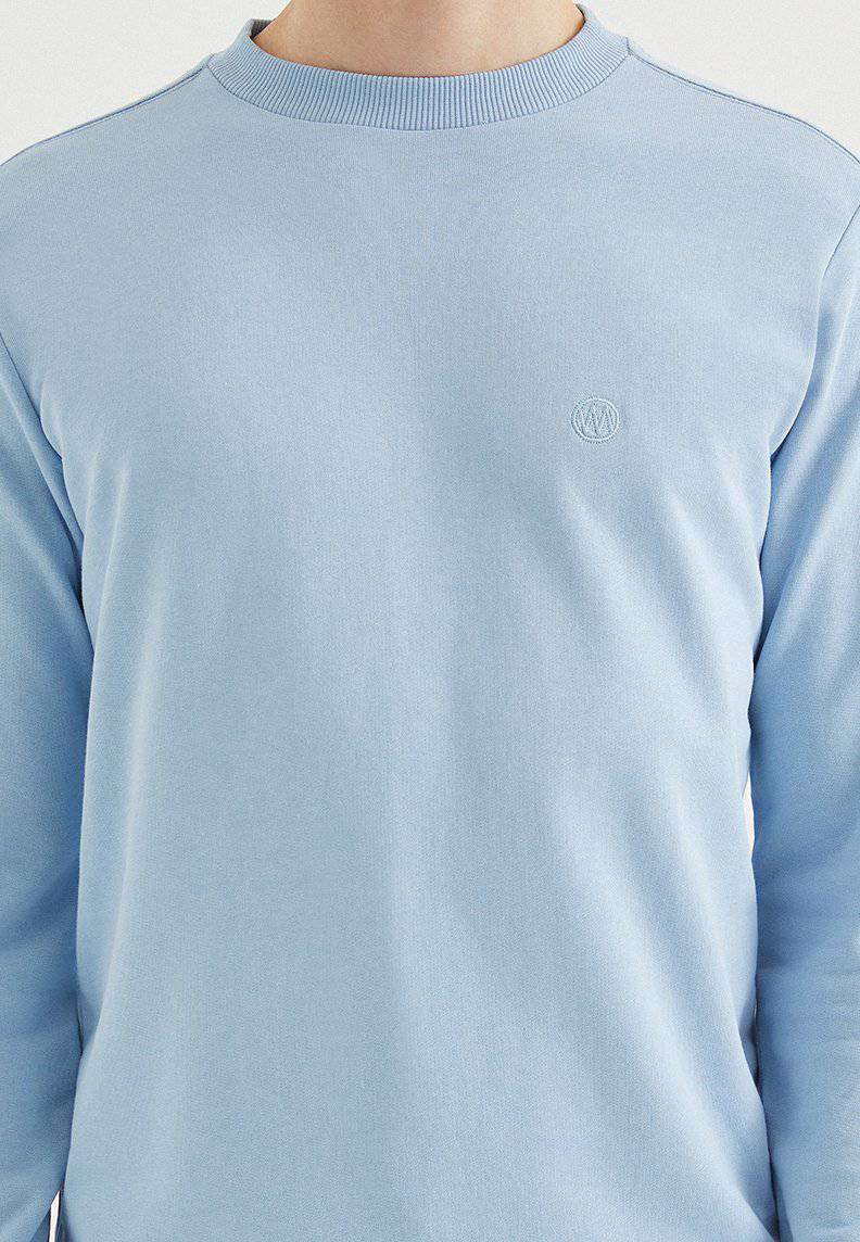 CORE O-NECK SWEAT in Powder Blue - Sweatshirt - Westmark London EU(TR) Store Organik Pamuklu Sürdürülebilir Moda