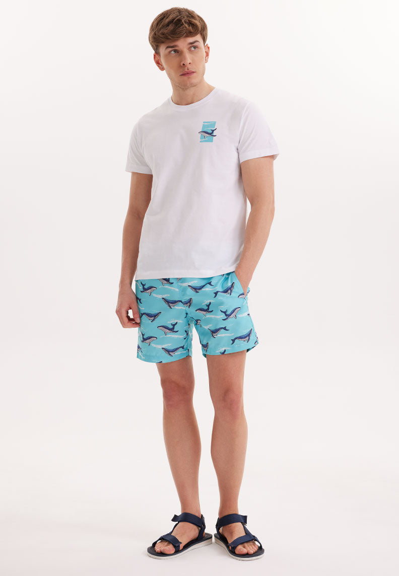 WMCHEST SHARK TEE in White - T-Shirt - Westmark London EU(TR) Store Organik Pamuklu Sürdürülebilir Moda