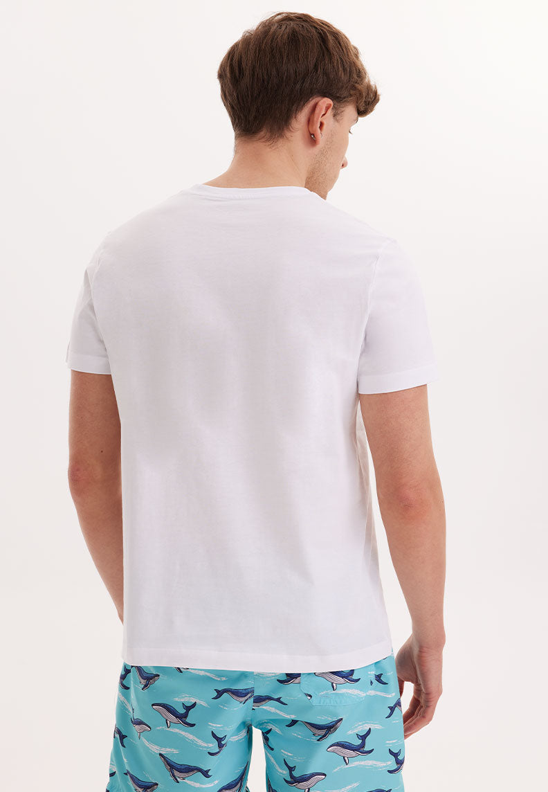 WMCHEST SHARK TEE in White - T-Shirt - Westmark London EU(TR) Store Organik Pamuklu Sürdürülebilir Moda