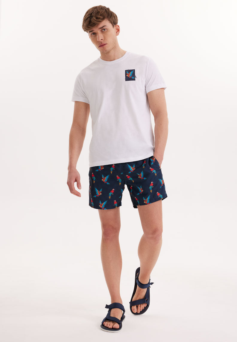 WMCHEST PARROT TEE in White - T-Shirt - Westmark London EU(TR) Store Organik Pamuklu Sürdürülebilir Moda