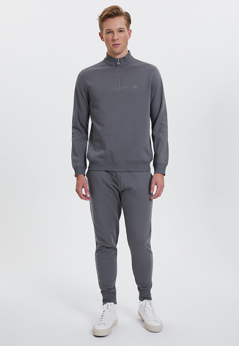 CORE HALF ZIP SWEAT in Quiet Shade - Sweatshirt - Westmark London EU(TR) Store Organik Pamuklu Sürdürülebilir Moda