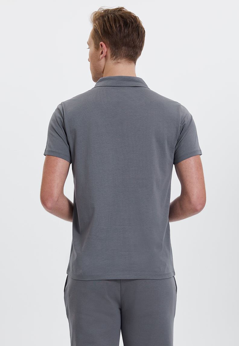 VITAL POLO in Quiet Shade - T-Shirt - Westmark London EU(TR) Store Organik Pamuklu Sürdürülebilir Moda