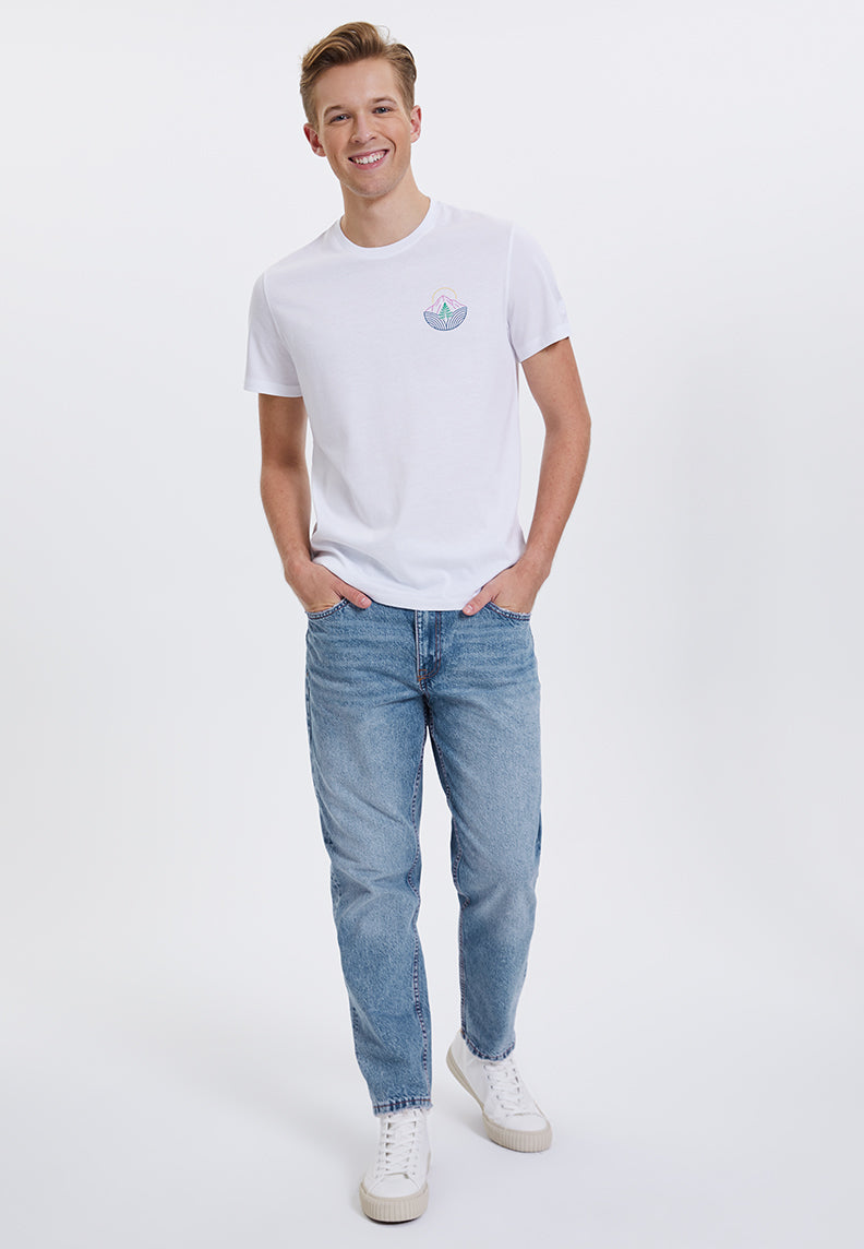 WMLINE MOUNTAIN TEE in White - T-Shirt - Westmark London EU(TR) Store Organik Pamuklu Sürdürülebilir Moda