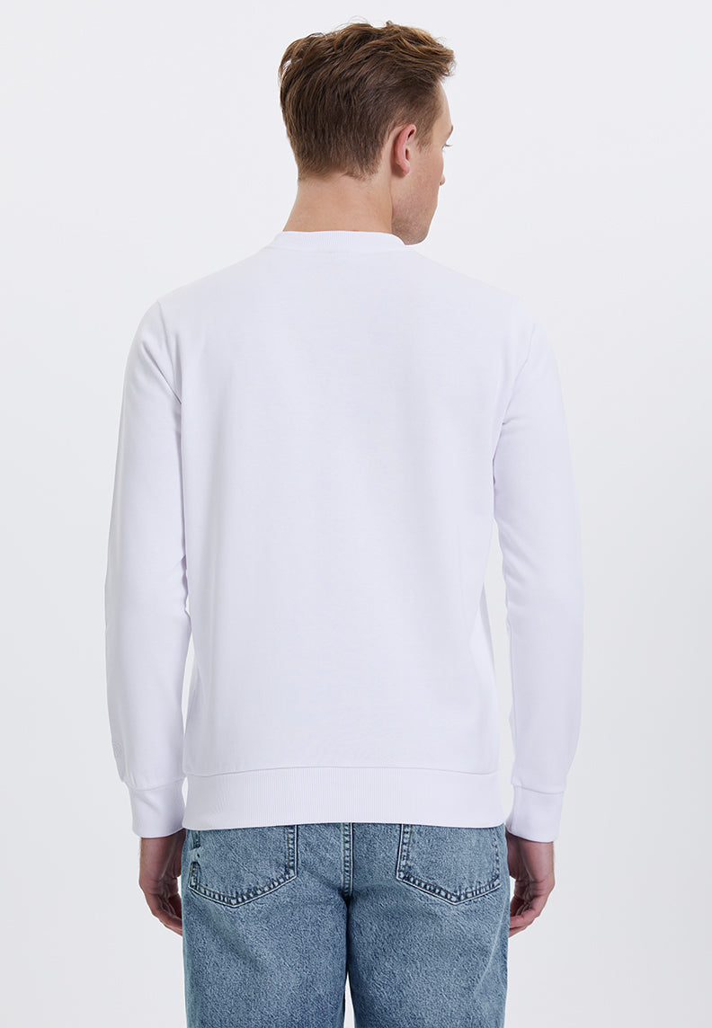 WMWINTER MOUNTAIN SWEAT in White - Sweatshirt - Westmark London EU(TR) Store Organik Pamuklu Sürdürülebilir Moda