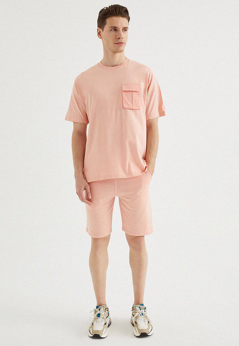 VITAL UTILITY TEE in Coral Cloud - T-Shirt - Westmark London EU(TR) Store Organik Pamuklu Sürdürülebilir Moda