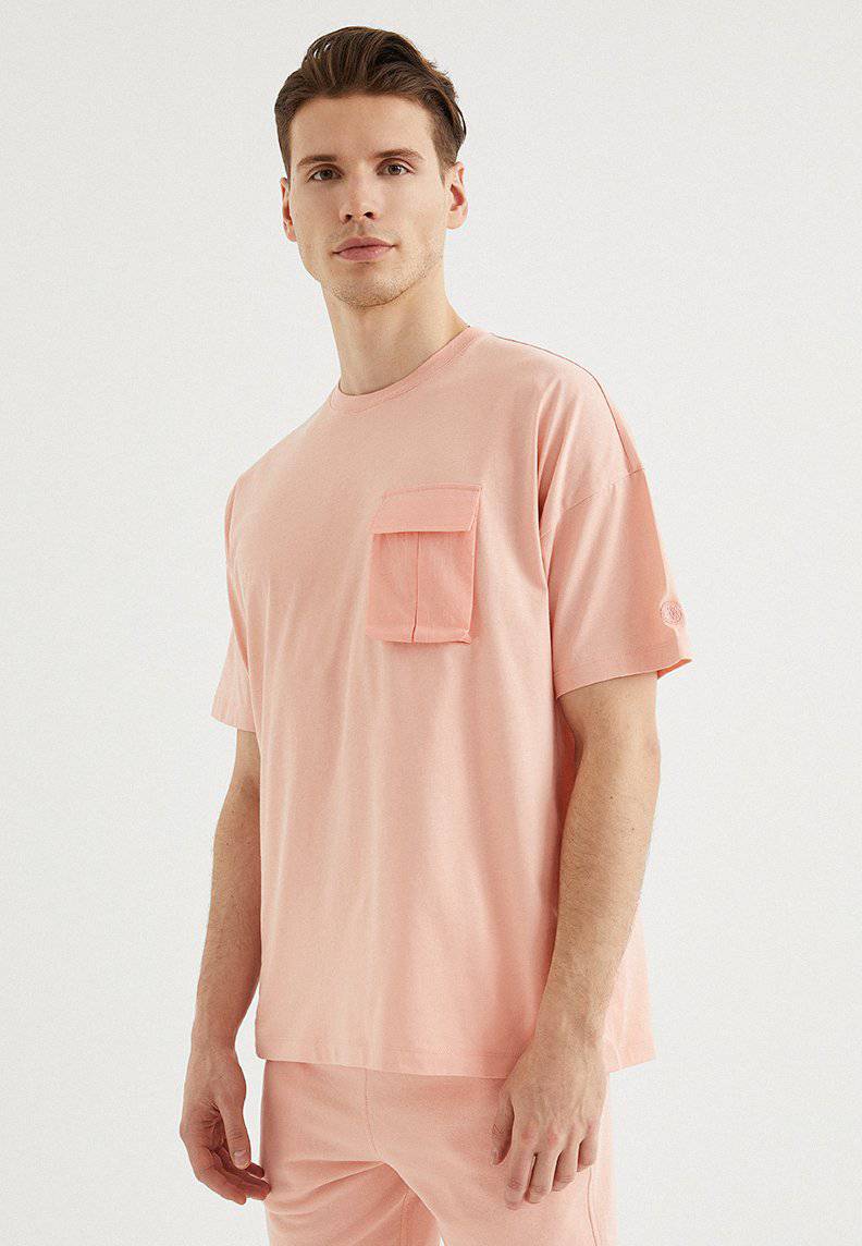 VITAL UTILITY TEE in Coral Cloud - T-Shirt - Westmark London EU(TR) Store Organik Pamuklu Sürdürülebilir Moda
