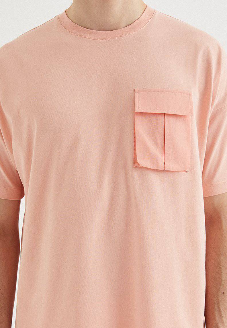VITAL UTILITY TEE in Coral Cloud - T-Shirt - Westmark London EU(TR) Store Organik Pamuklu Sürdürülebilir Moda